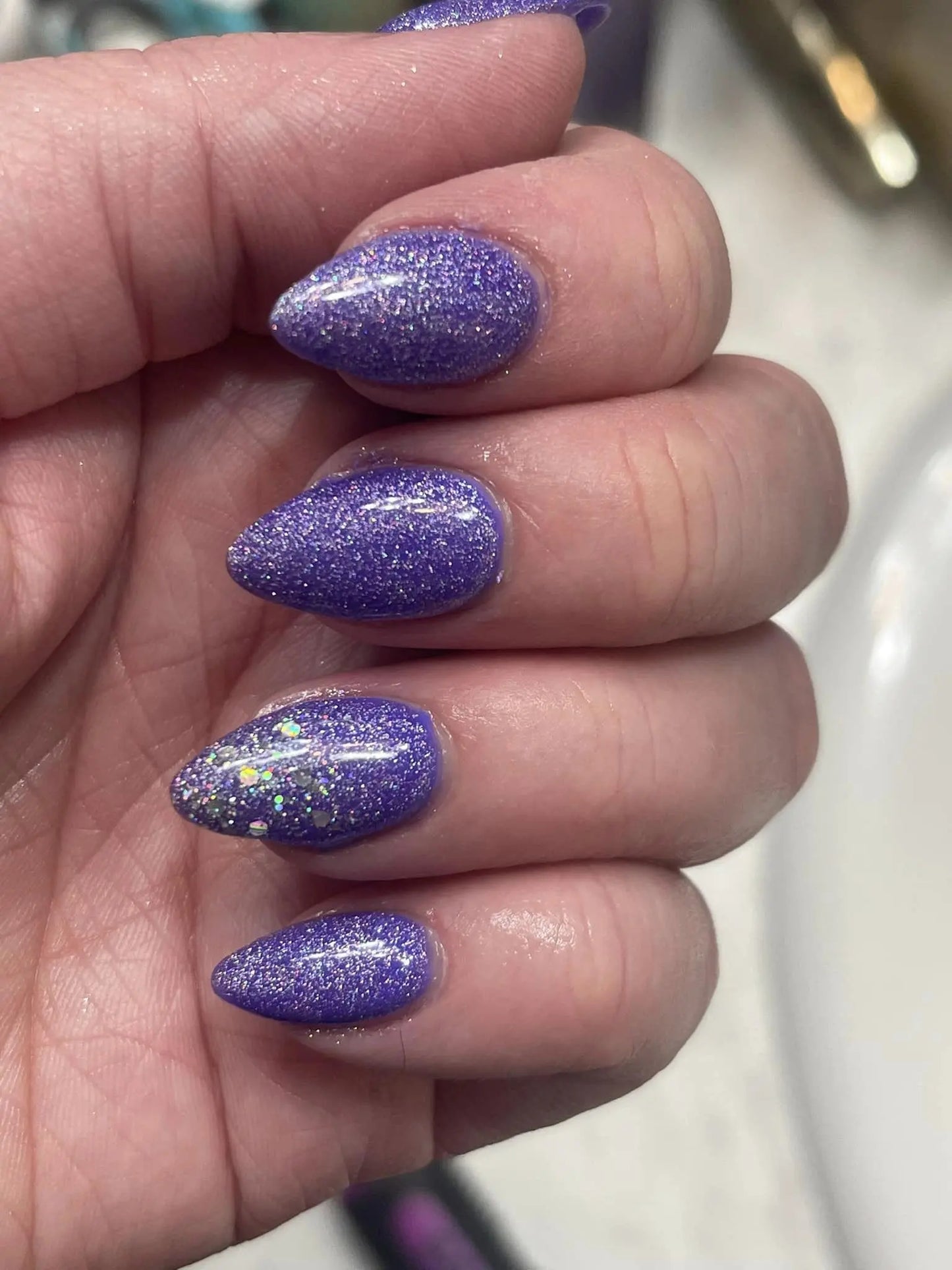 All that Glitters Purple Press-on Nails