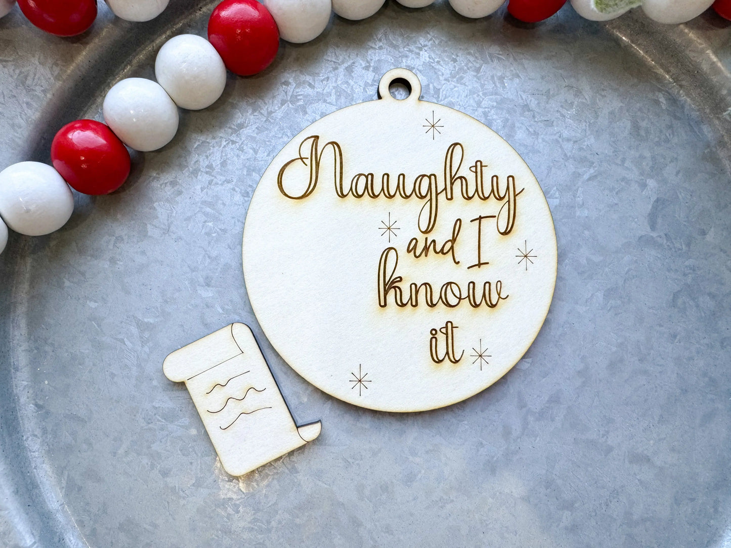 Paint Your Own Naughty Ornaments - Option 2