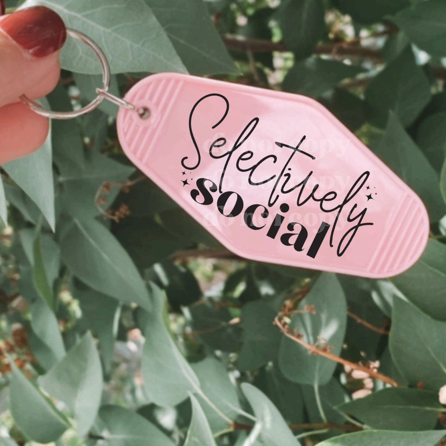 Selectively Social | Die Cut Acrylic Blank (No Hardware Included) Hey There Crafty LLC