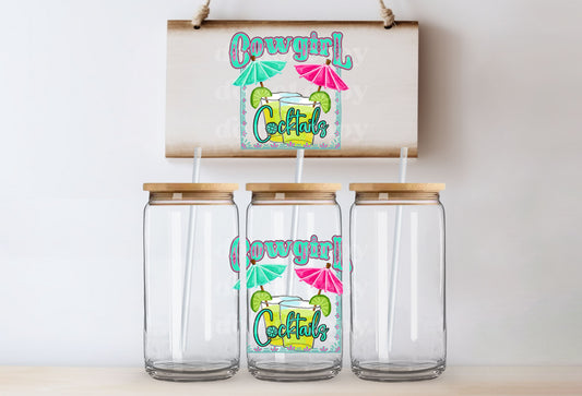 Cowgirl Cocktails | UVDTF Decal [DS]