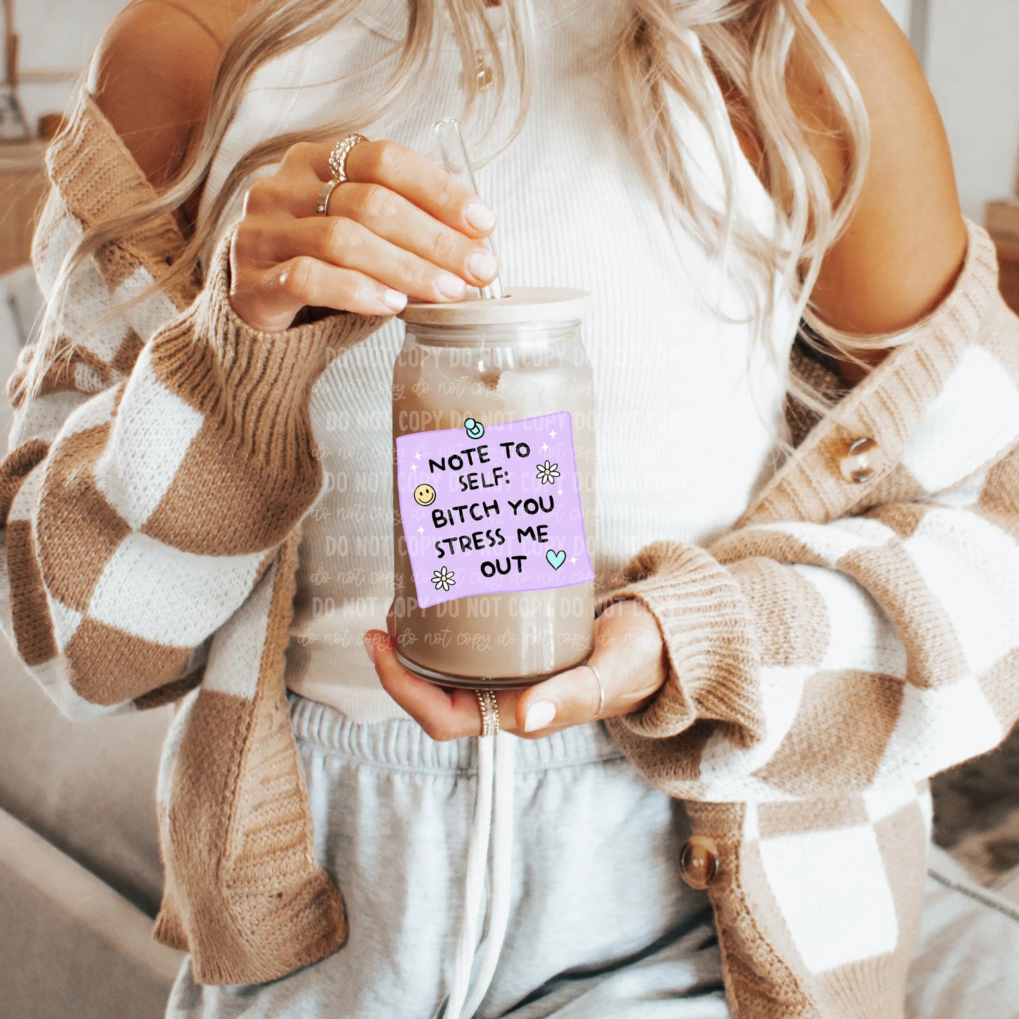 Note to Self | UVDTF Decal Hey There Crafty LLC