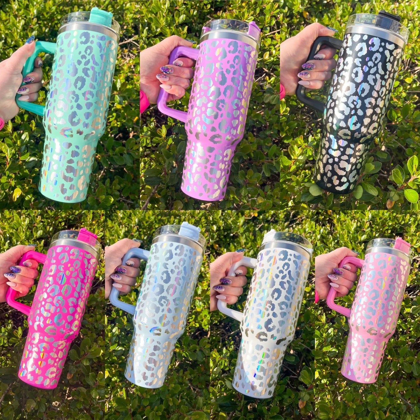 Holographic Leopard 40 oz Tumbler