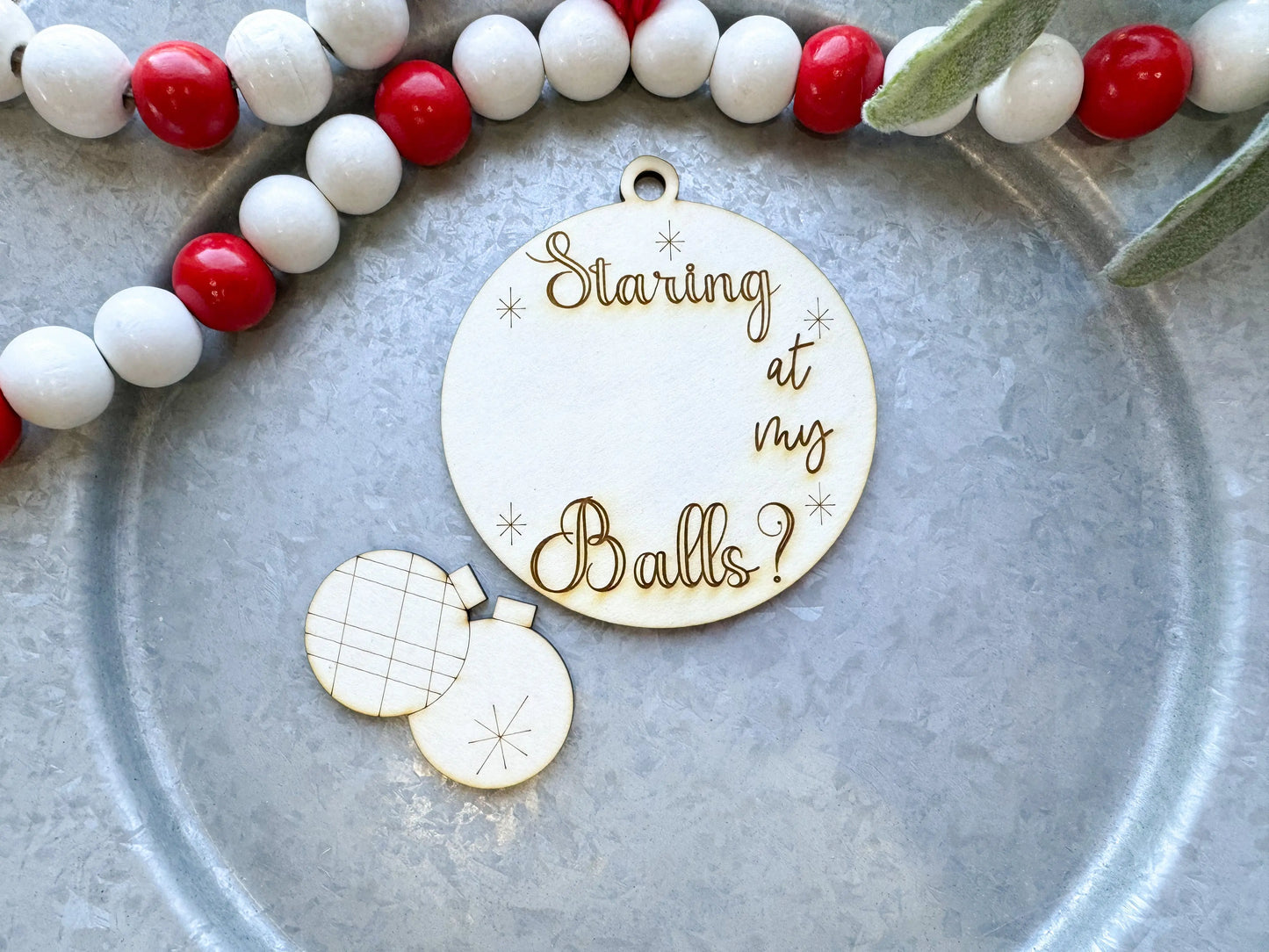 Paint Your Own Naughty Ornaments - Option 2