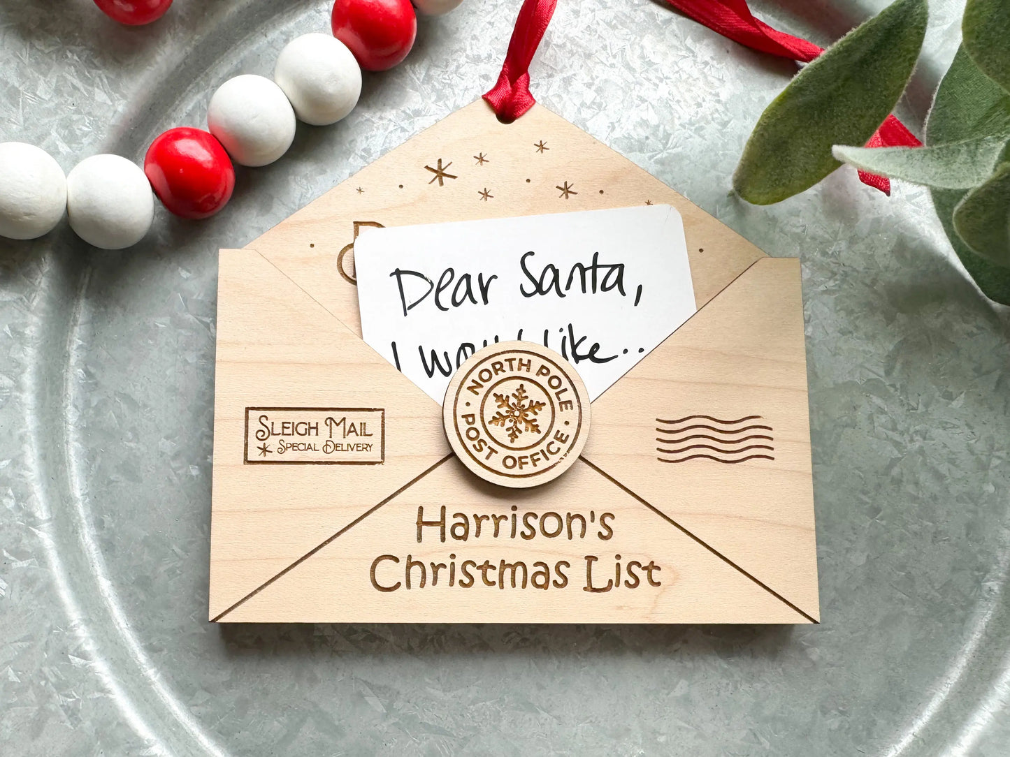 Letter to Santa Ornament