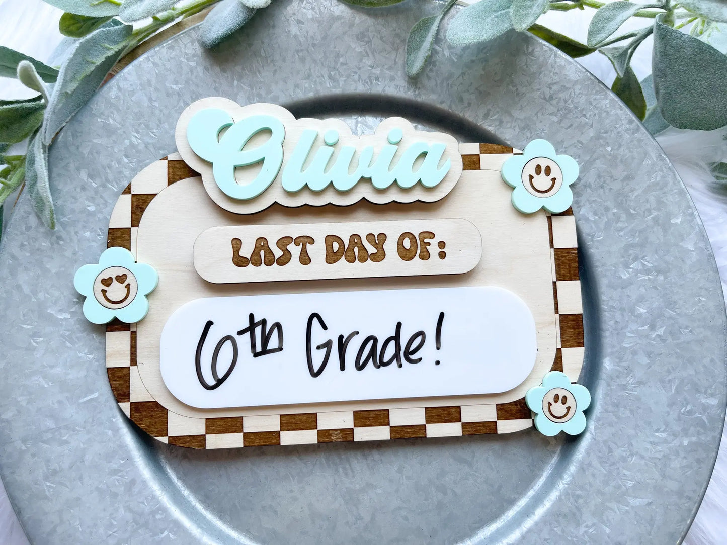 Retro First/Last Day of School Sign