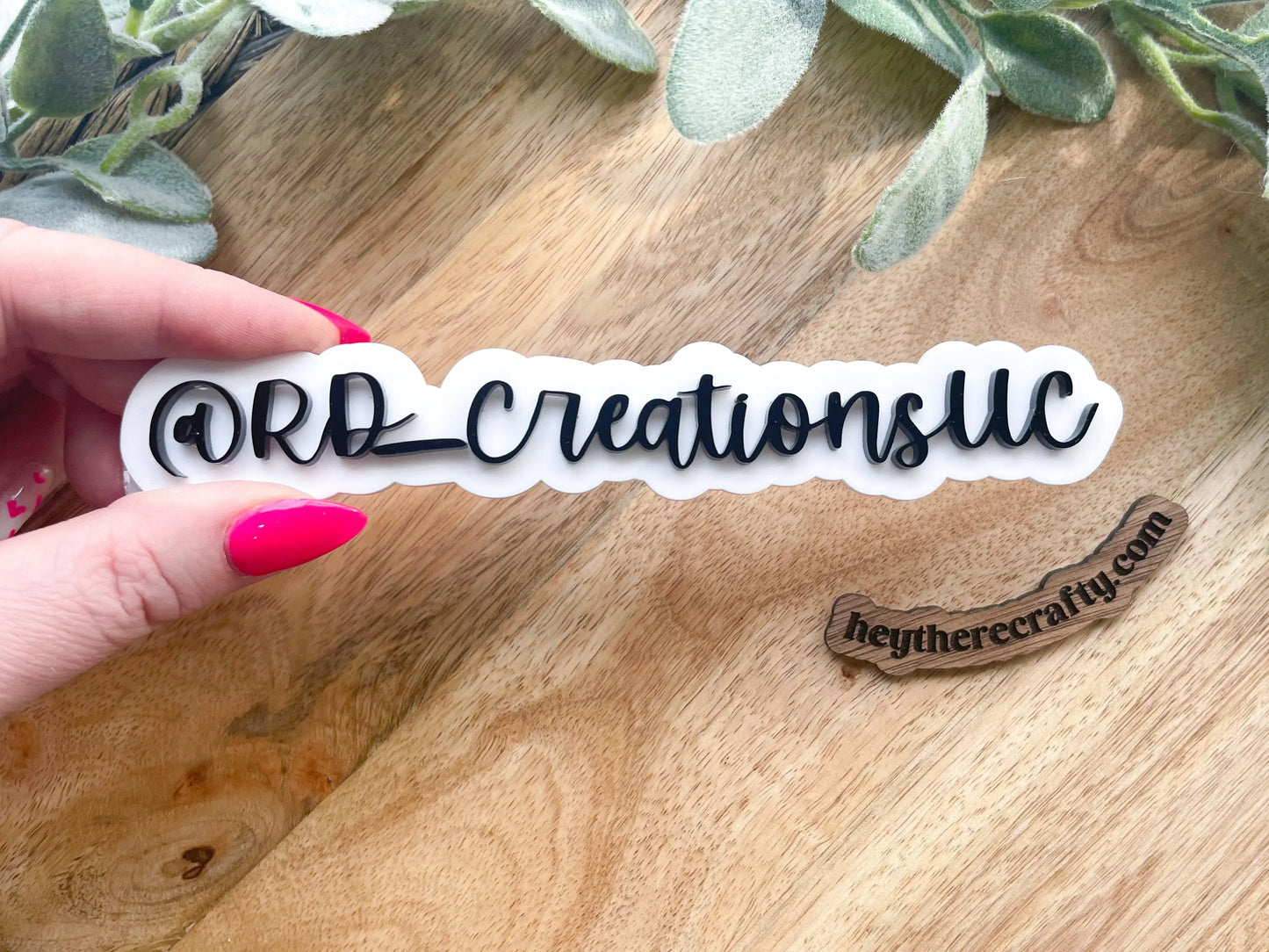 Physical Watermark - 1 Line - 10" - Hey There Crafty LLC