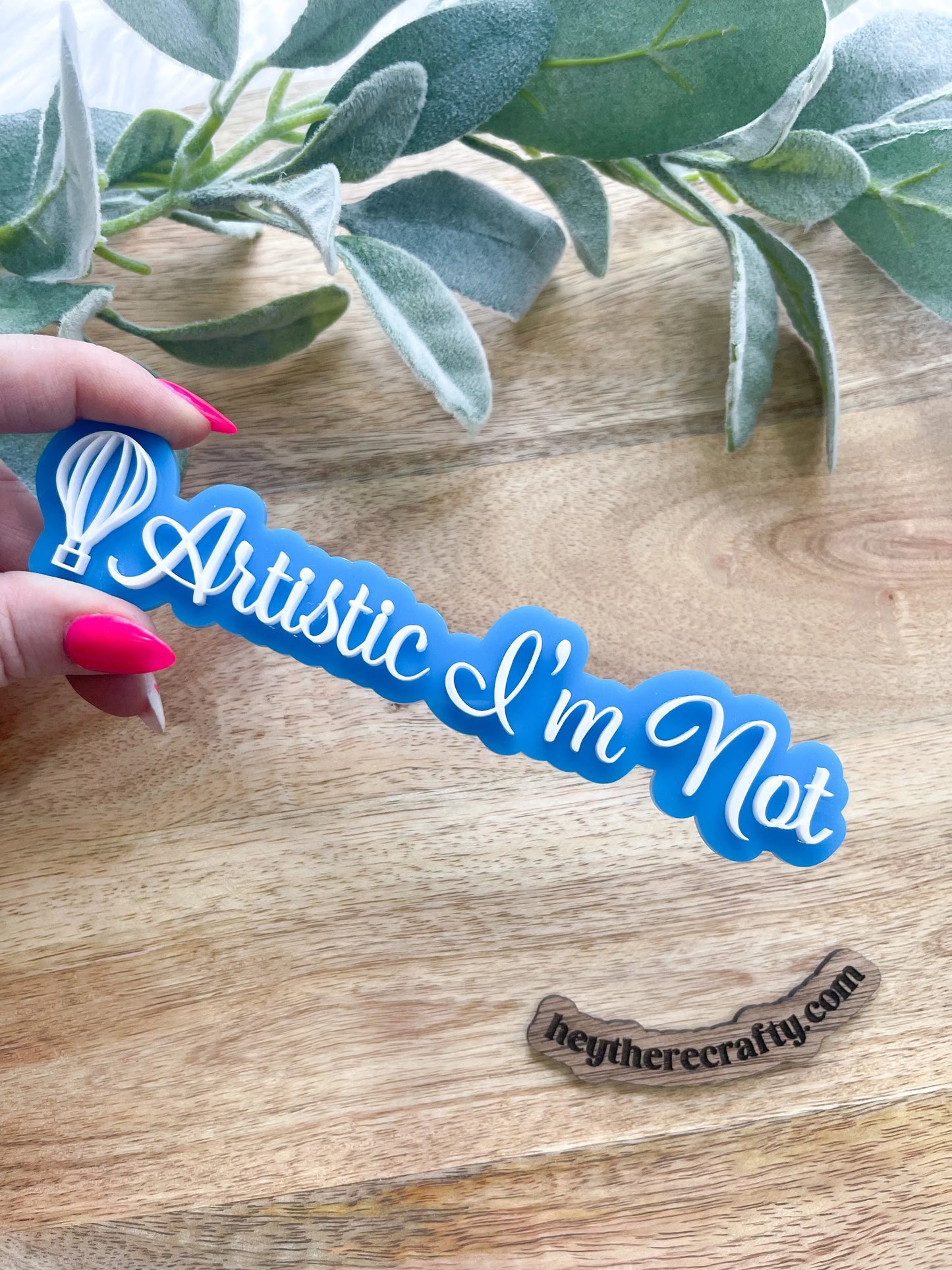 Physical Watermark - 1 Line - 10" - Hey There Crafty LLC