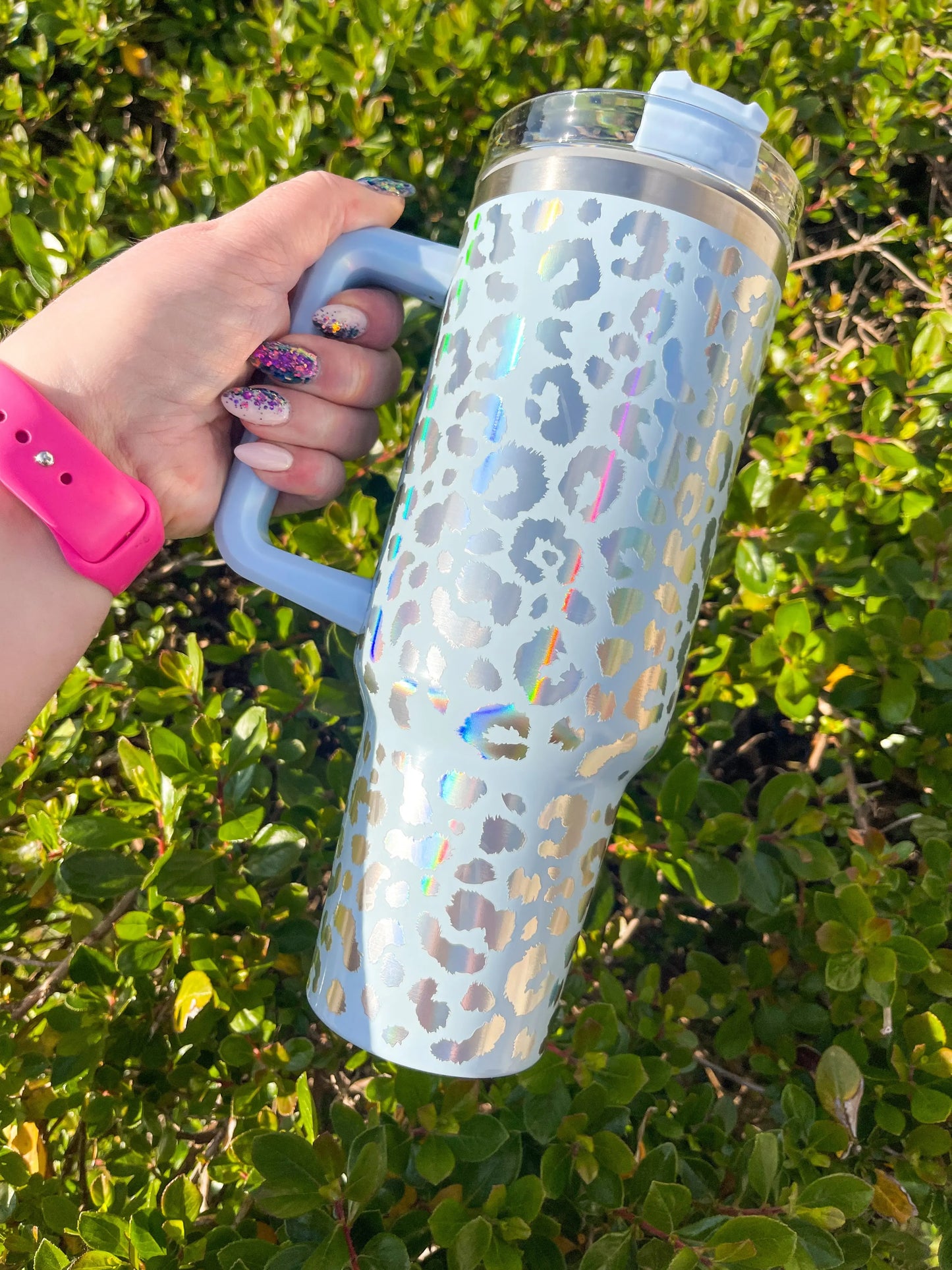 Holographic Leopard 40 oz Tumbler
