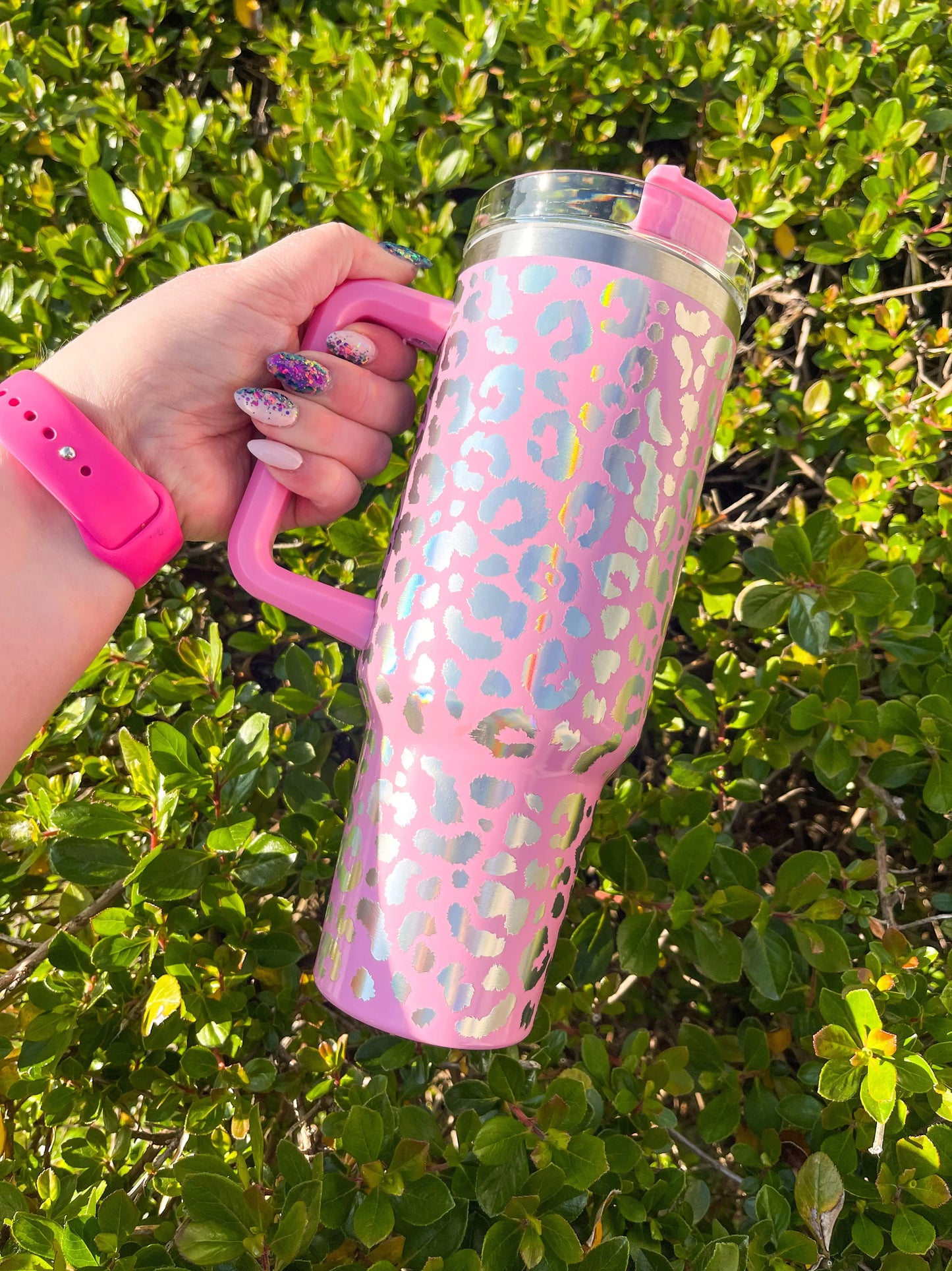 Holographic Leopard 40 oz Tumbler