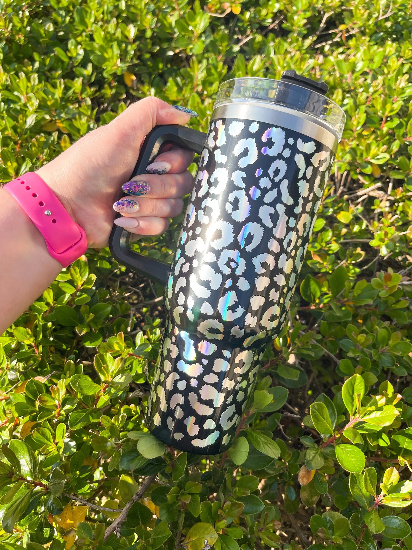 Holographic Leopard 40 oz Tumbler
