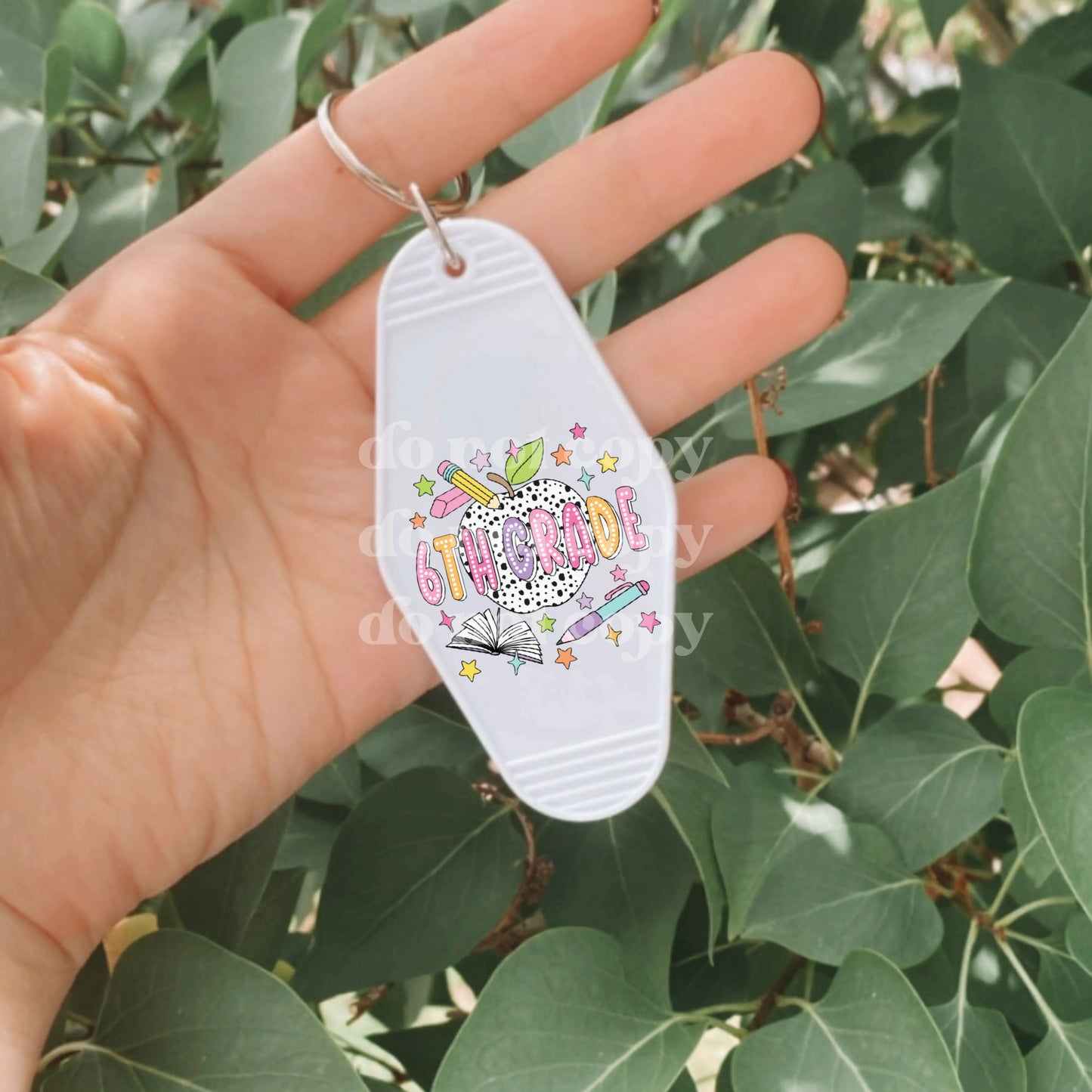 6th Grade with Dalmatian Apple | UVDTF Decal Hey There Crafty LLC