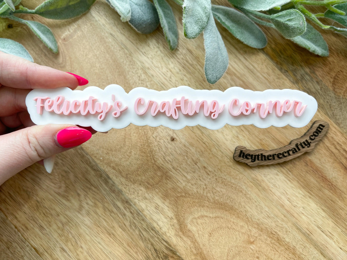 Physical Watermark - 1 Line - 10" - Hey There Crafty LLC
