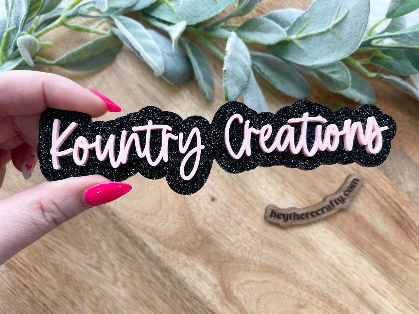 Physical Watermark - 1 Line - 10" - Hey There Crafty LLC