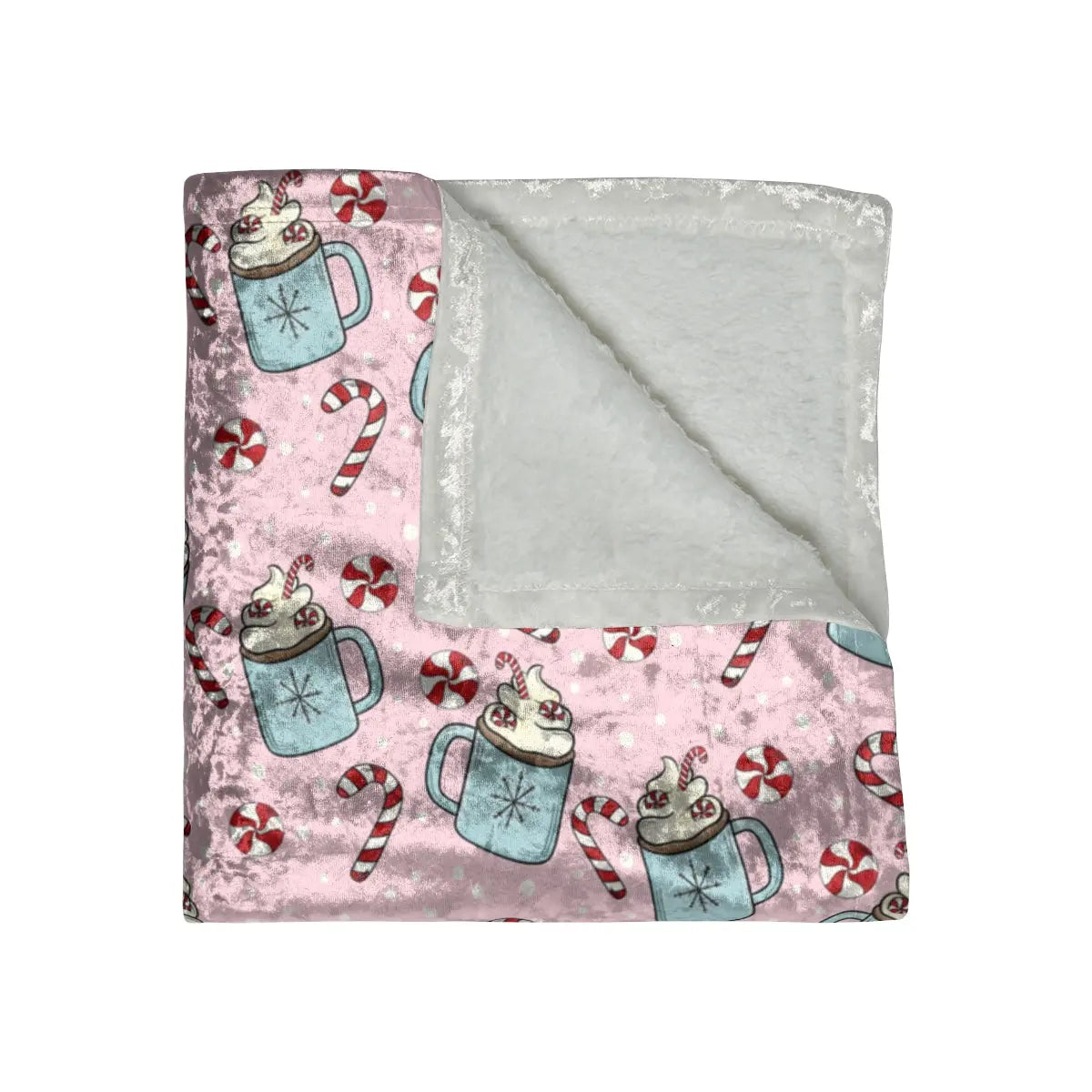 Minty Mugs Crushed Velvet Blanket