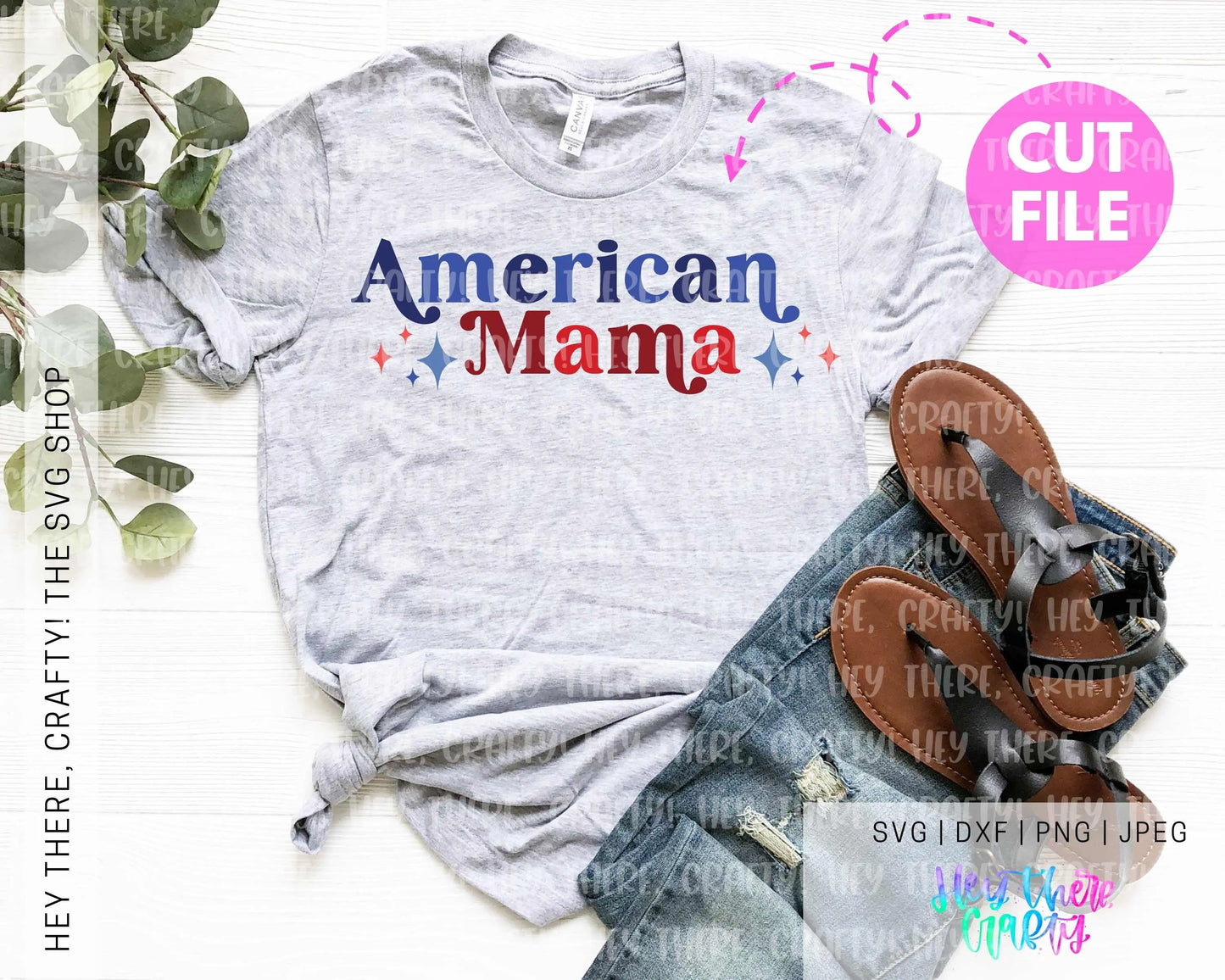 American Mama | SVG, PNG, DXF, JPEG