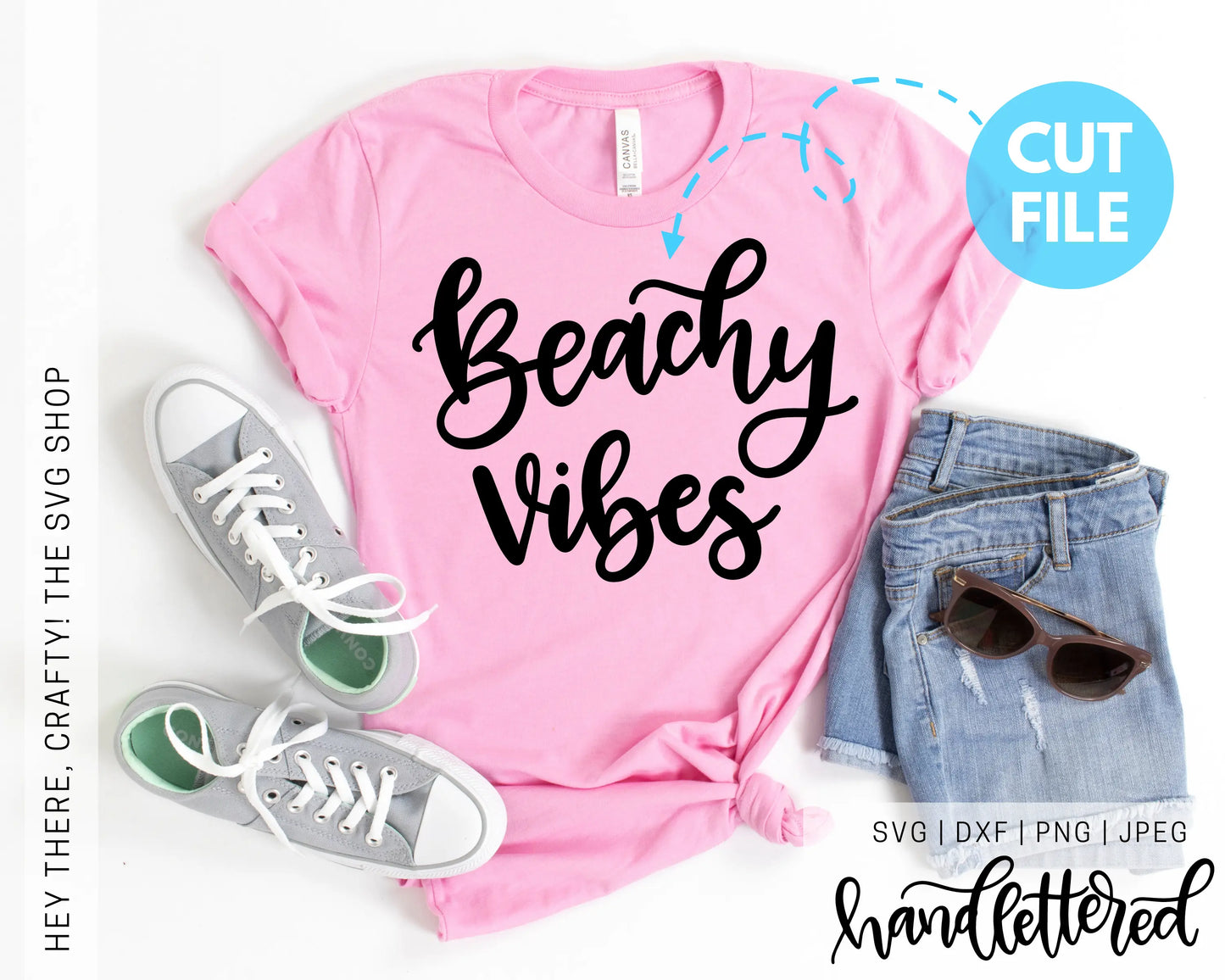 Beachy Vibes | SVG, PNG, DXF, JPEG