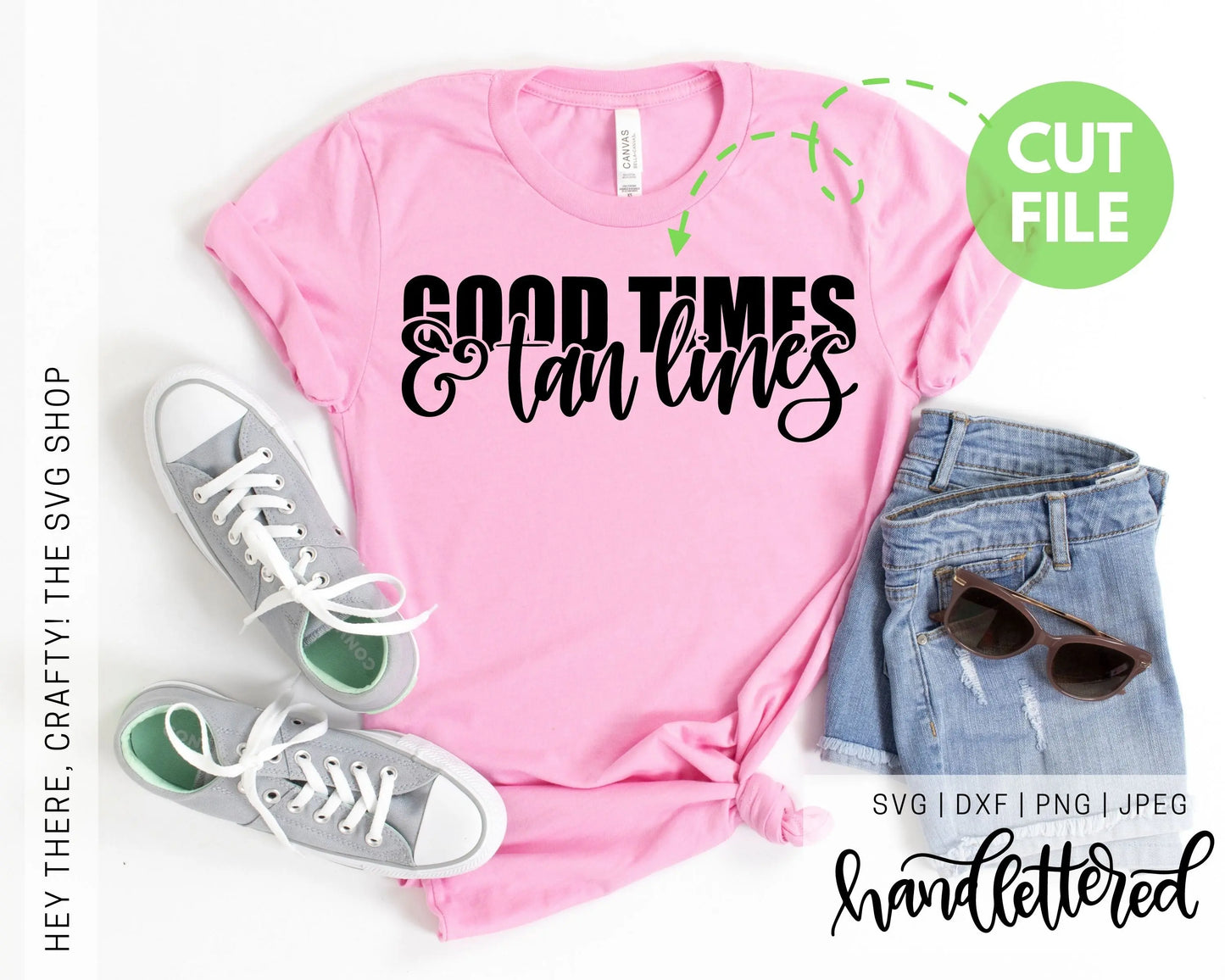 Good Times & Tan Lines | SVG, PNG, DXF, JPEG