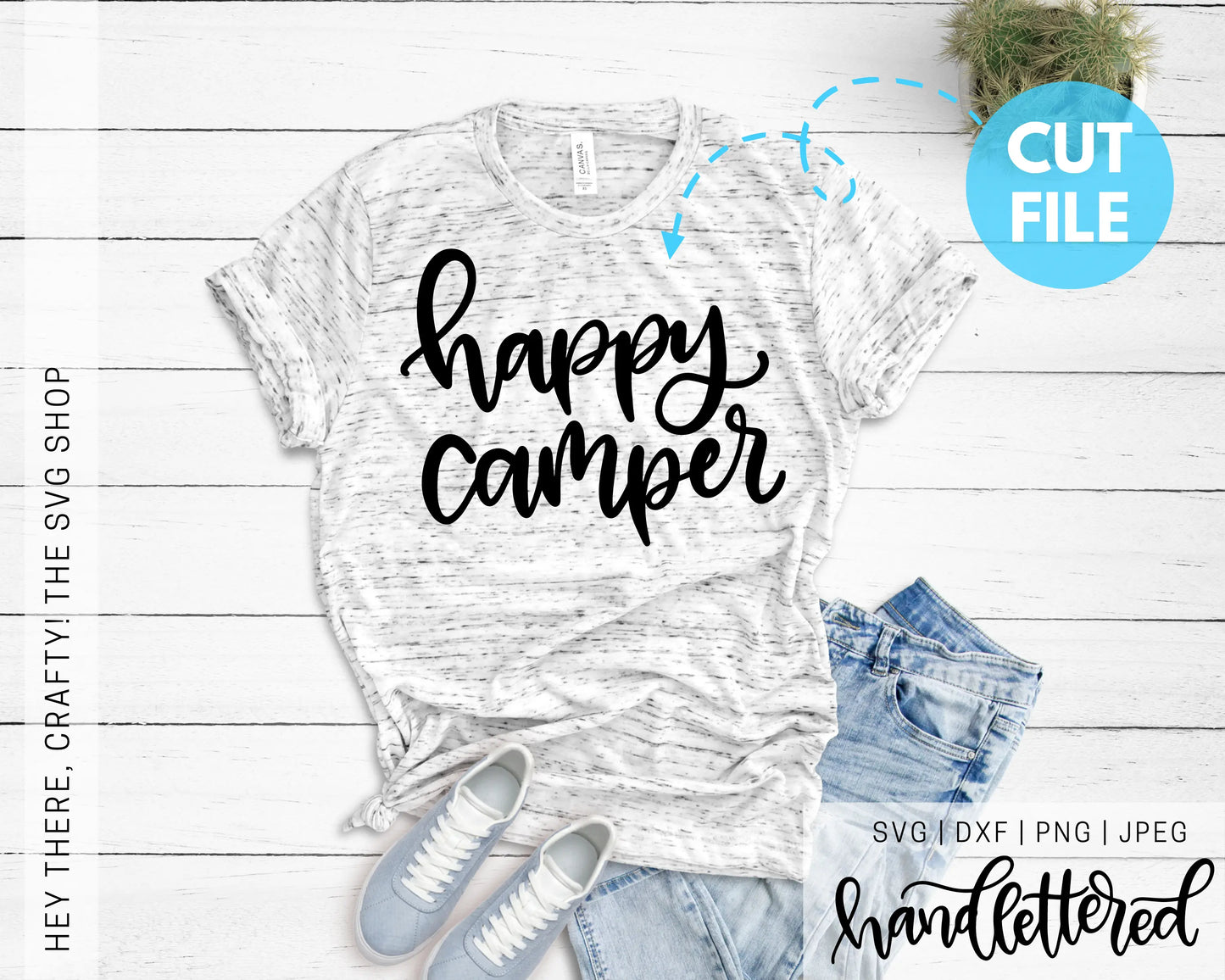 Happy Camper | SVG, PNG, DXF, JPEG