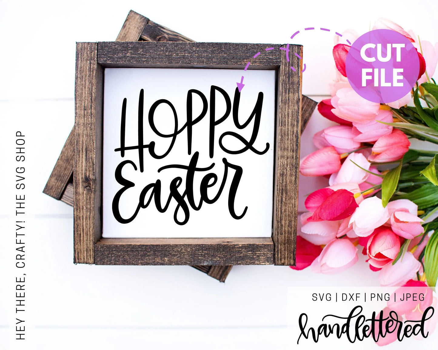 Hoppy Easter | SVG, PNG, DXF, JPEG