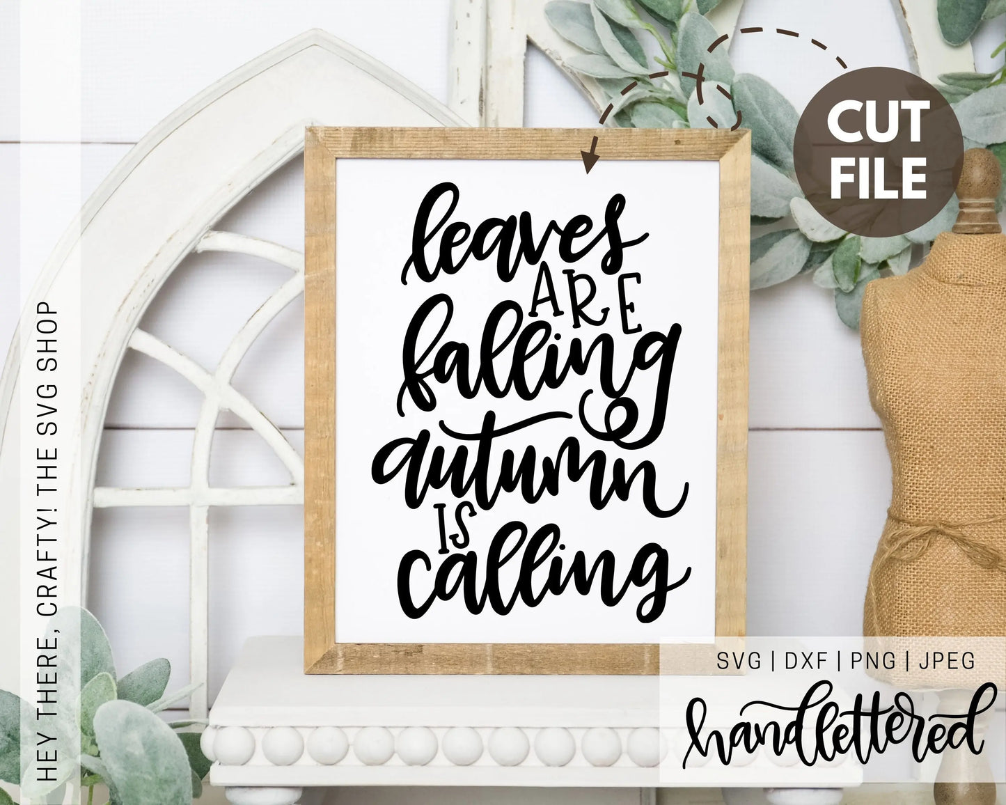 Leaves are Falling Autumn is Calling | SVG, PNG, DXF, JPEG