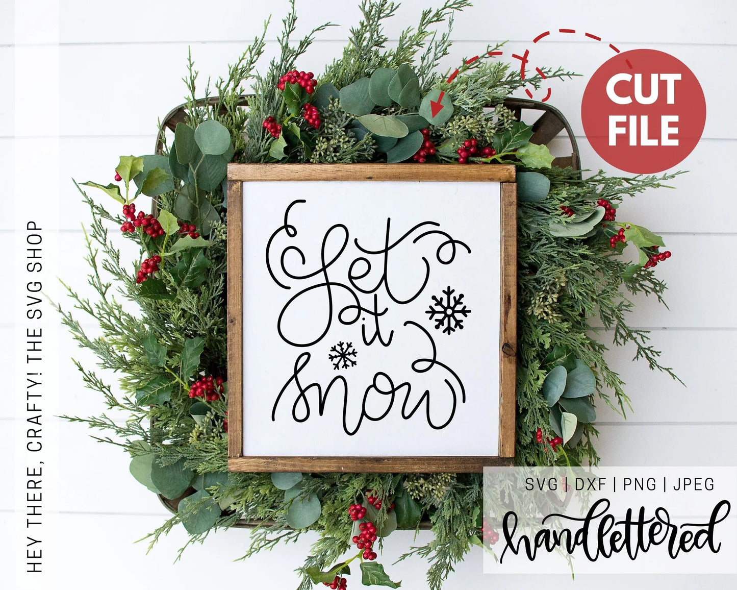 Let it Snow | SVG, PNG, DXF, JPEG