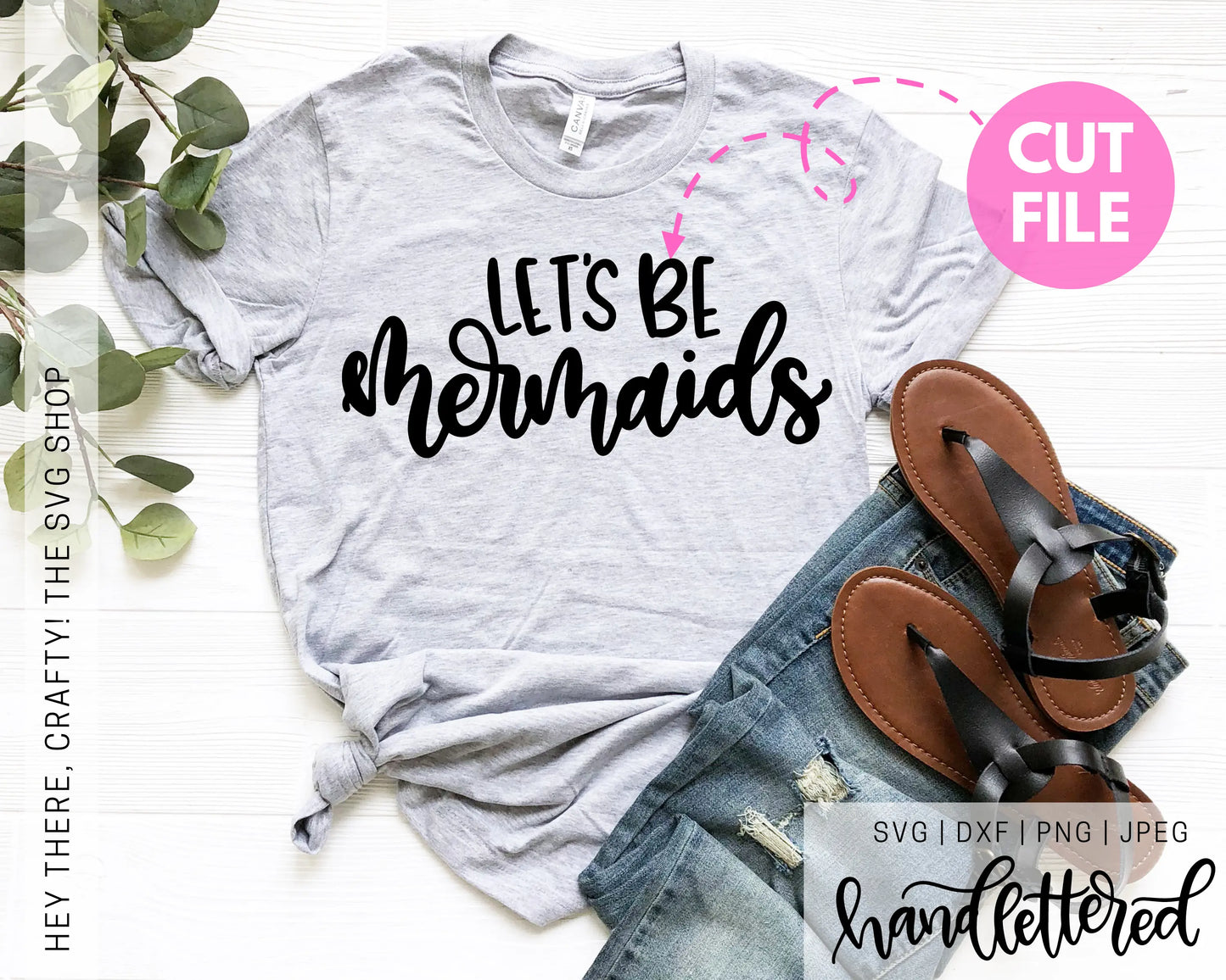 Let's be Mermaids | SVG, PNG, DXF, JPEG