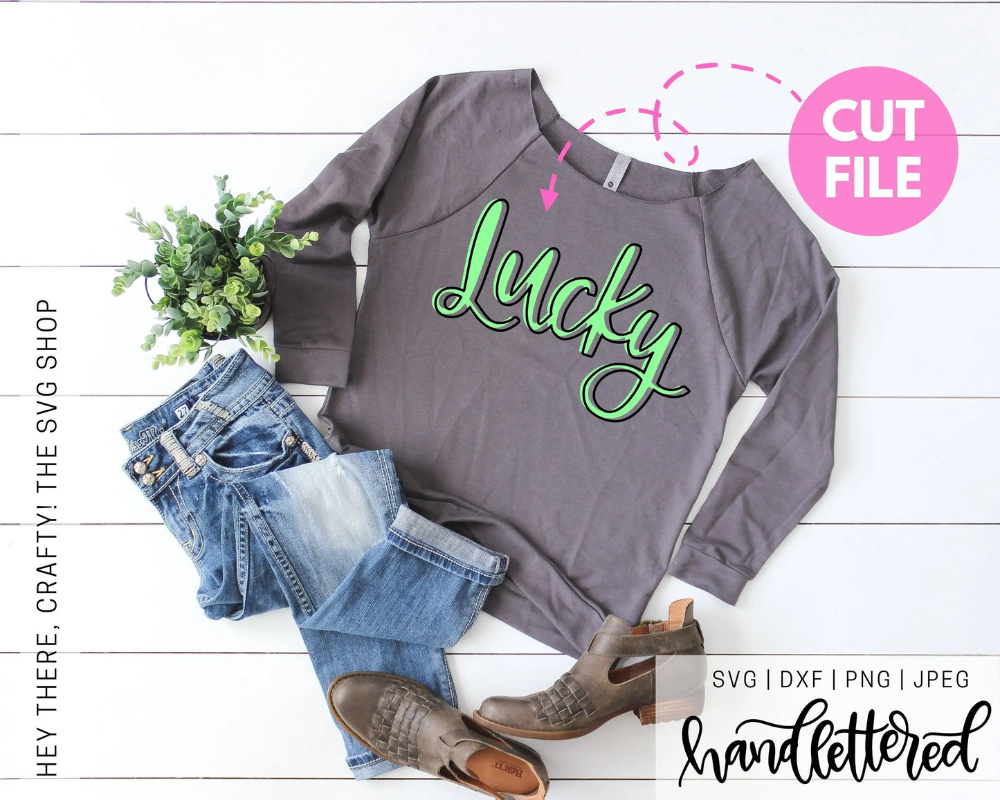 Lucky | SVG, PNG, DXF, JPEG