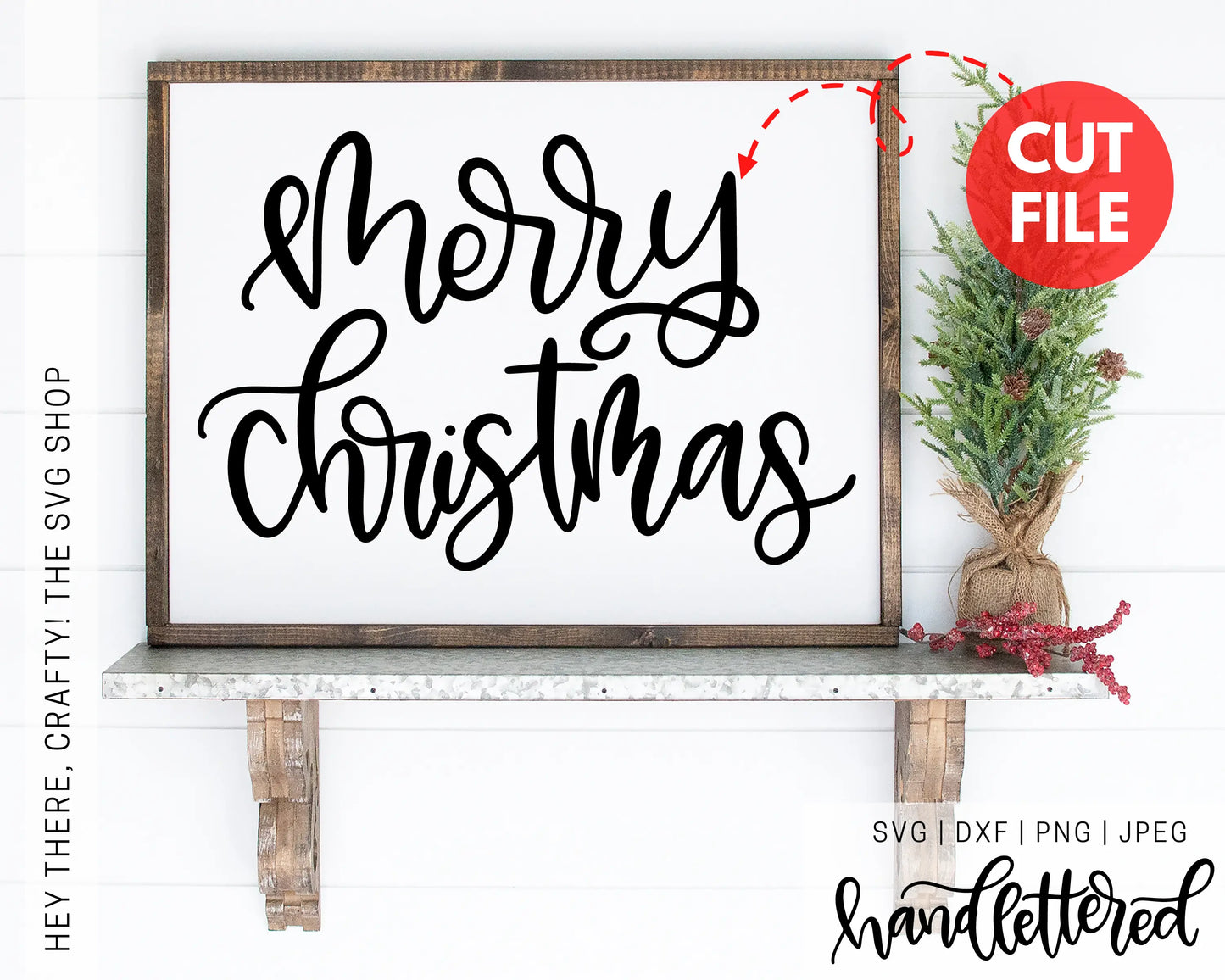 Merry Christmas | SVG, PNG, DXF, JPEG