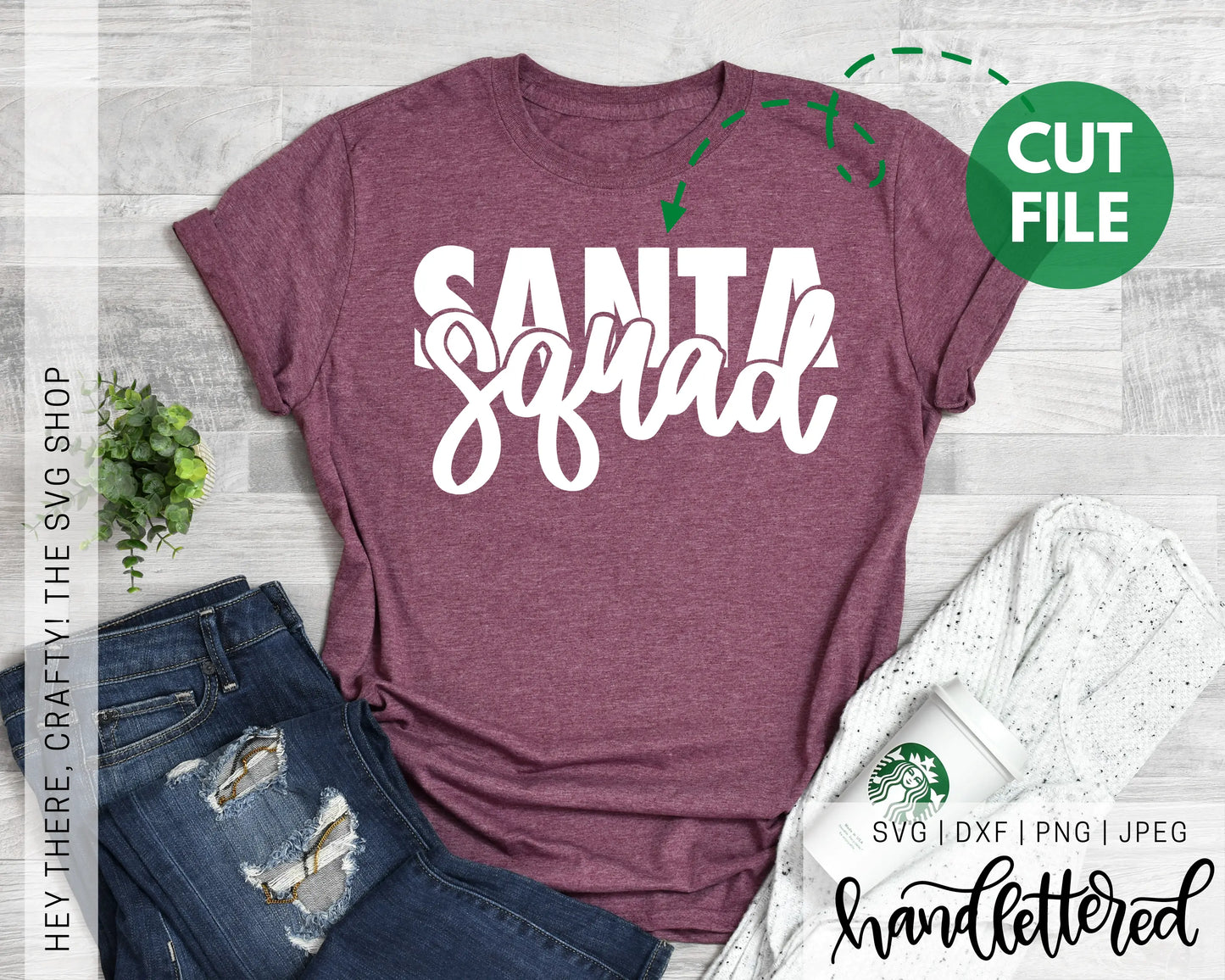 Santa Squad| SVG, PNG, DXF, JPEG