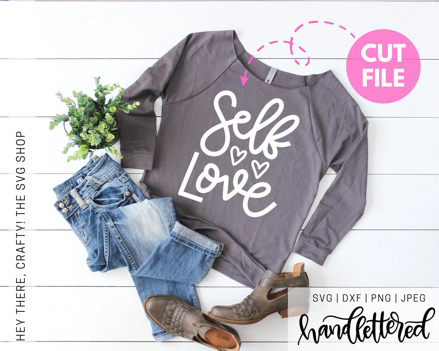 Self Love | SVG, PNG, DXF, JPEG