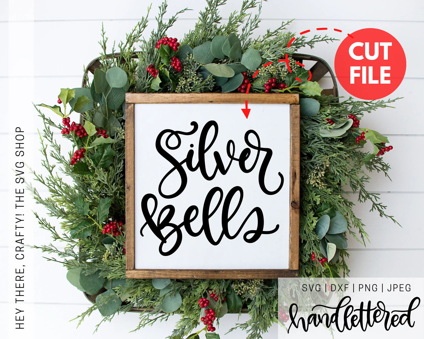 Silver Bells | SVG, PNG, DXF, JPEG