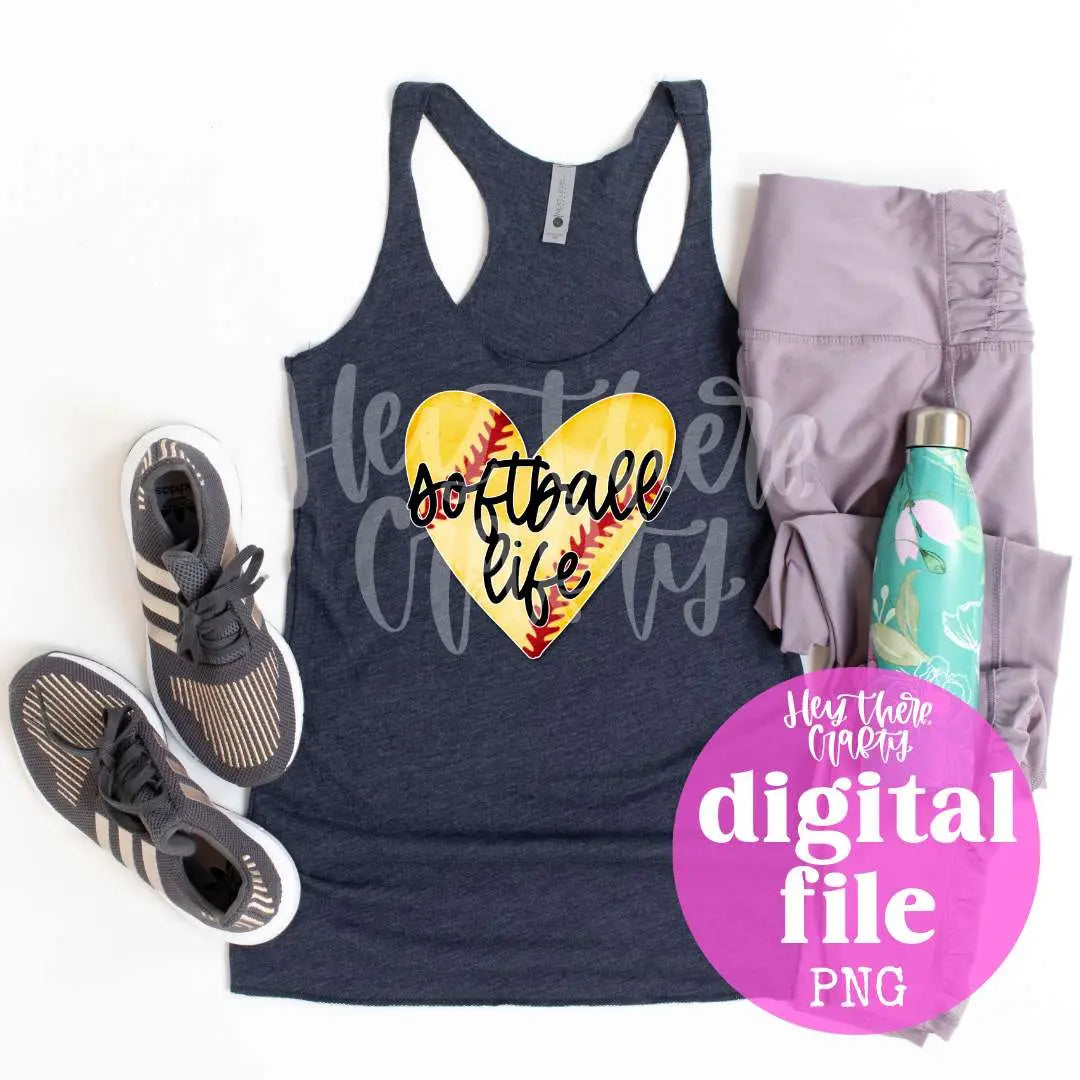 Softball Life | PNG File