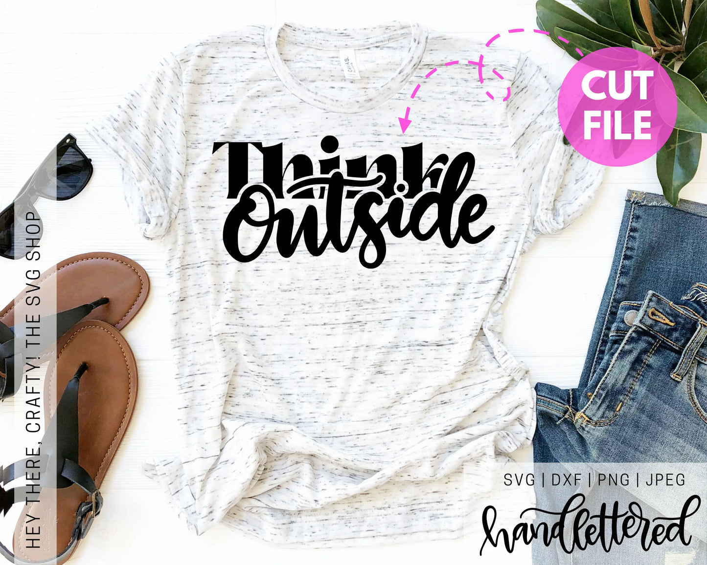 Think Outside | SVG, PNG, DXF, JPEG