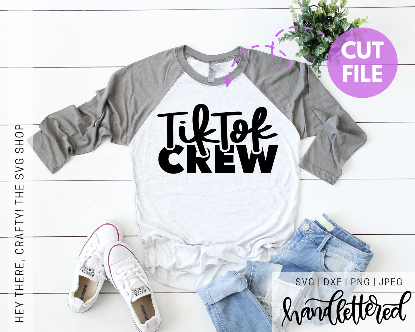 TikTok Crew | SVG, PNG, DXF, JPEG