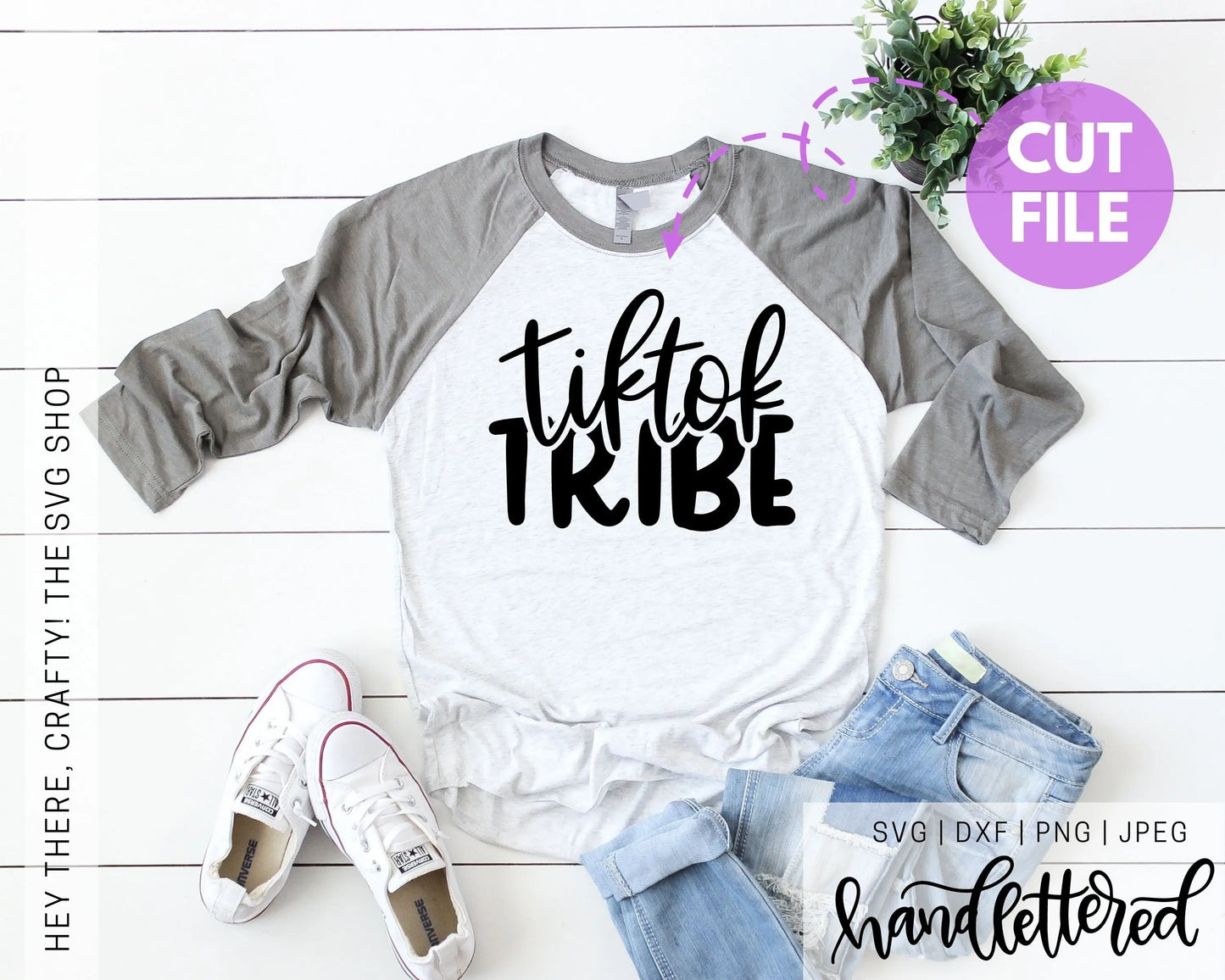 TikTok Tribe | SVG, PNG, DXF, JPEG