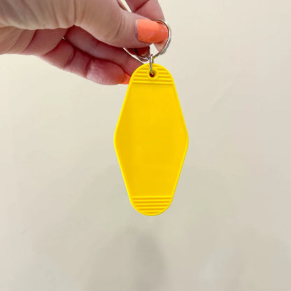 Blank Motel Keychain