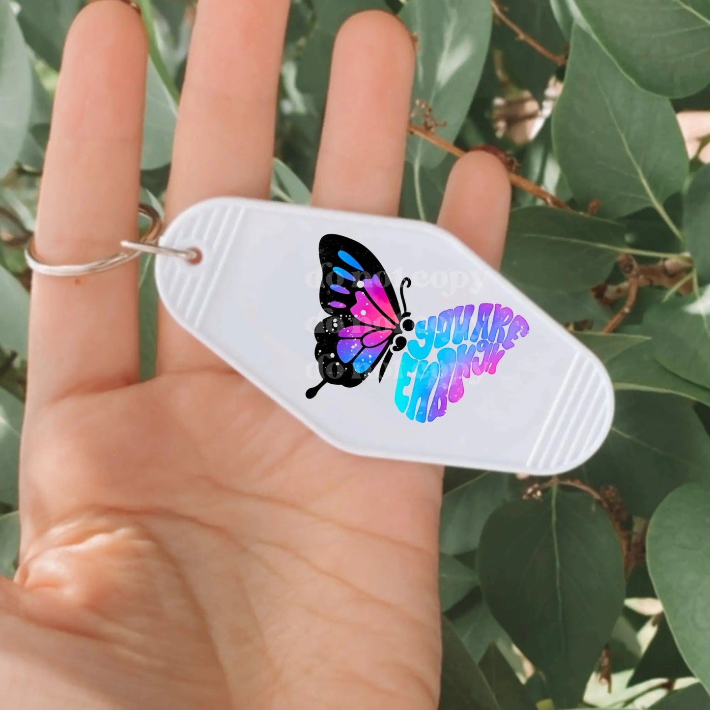 You Are Enough Butterfly | Die Cut Acrylic Blank (No Hardware Included)  - Hey There Crafty LLC