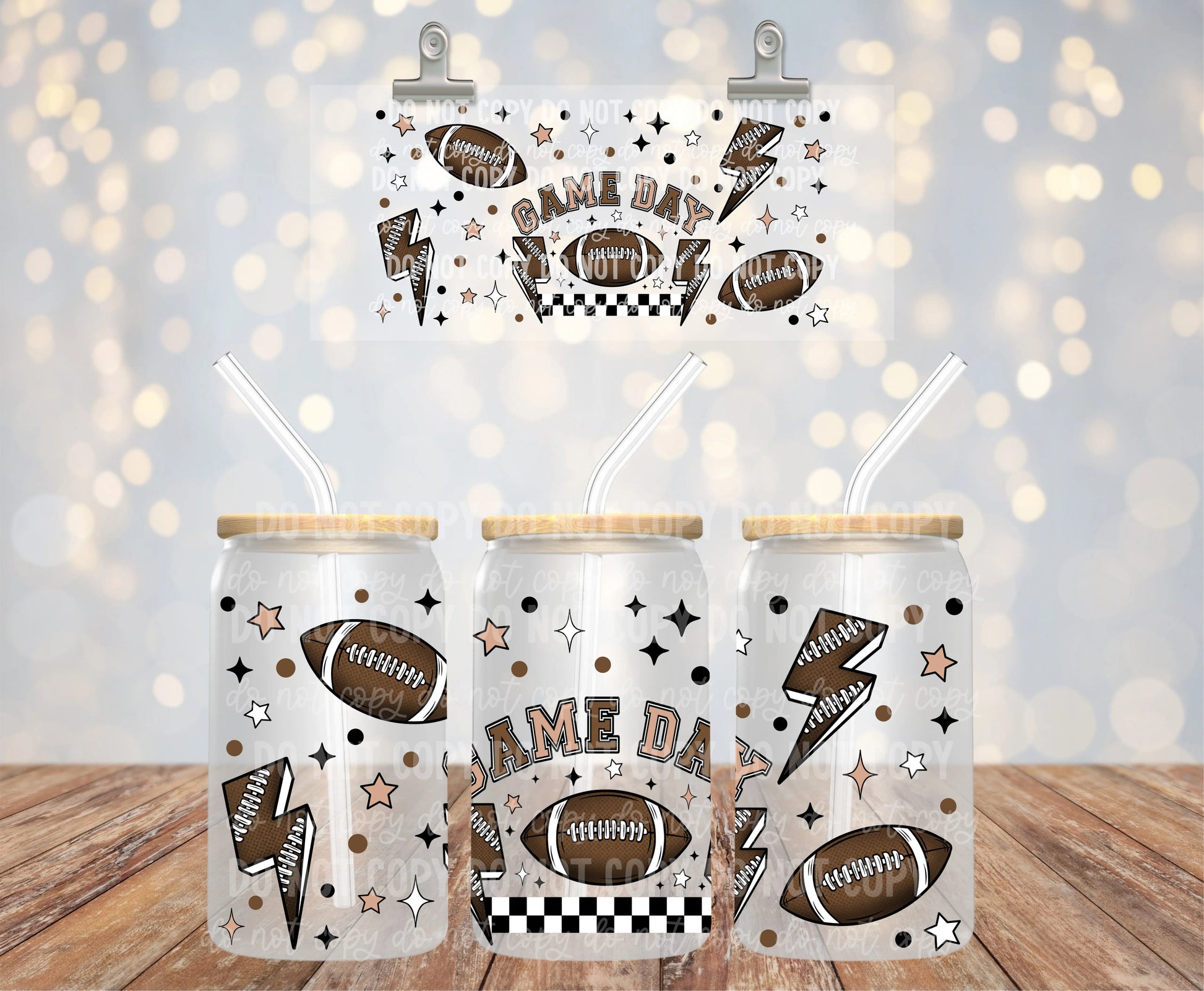 Game Day Football | UVDTF Wrap Hey There Crafty LLC