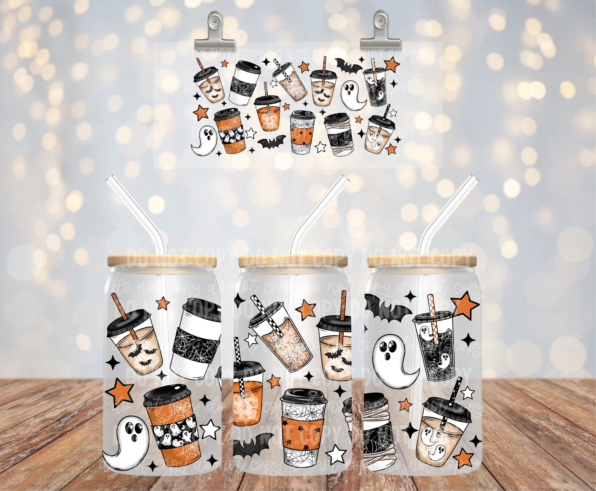 Halloween Coffees | UVDTF Wrap Hey There Crafty LLC