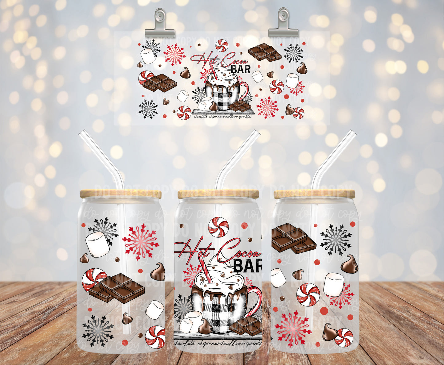 Hot Cocoa Bar | UVDTF Wrap Hey There Crafty LLC