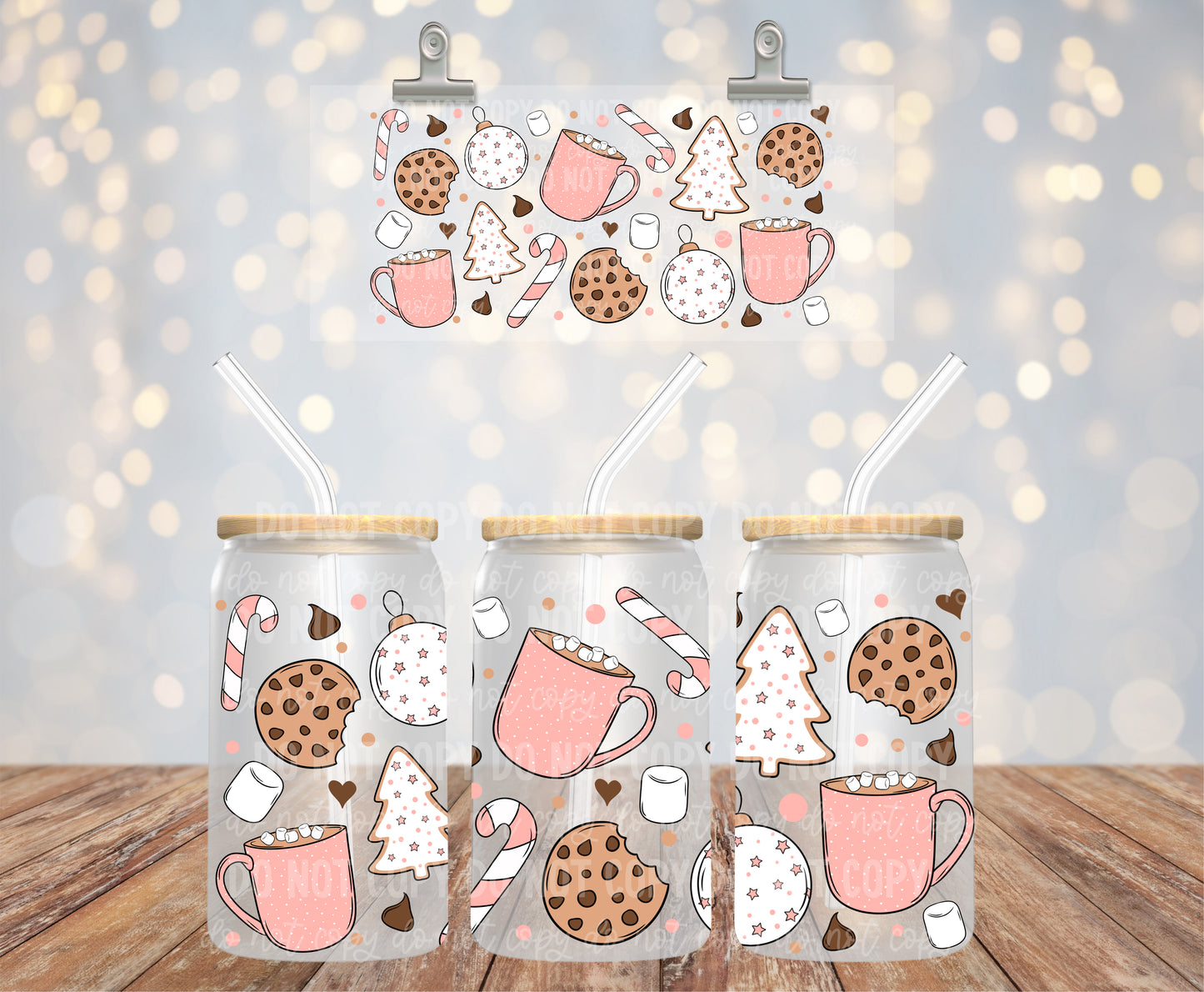 Christmas Cookie [Pink] | UVDTF Wrap Hey There Crafty LLC