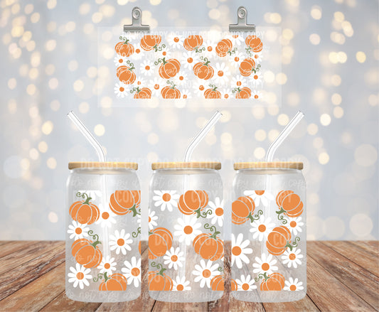 Daisy Pumpkins | UVDTF Wrap Hey There Crafty LLC