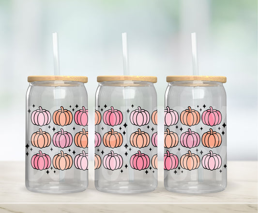 Pumpkins [Orange and Pink] | UVDTF Wrap Hey There Crafty LLC