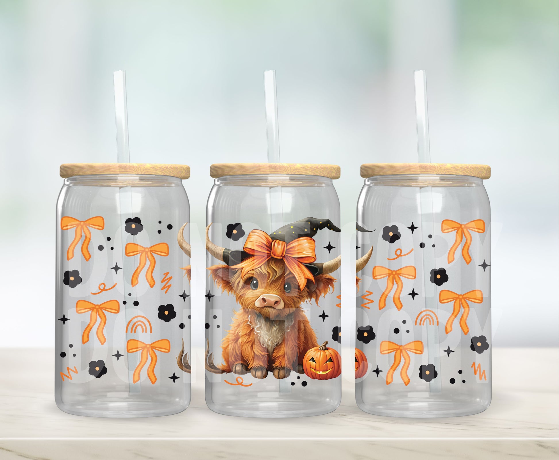 Halloween Cow | UVDTF Wrap Hey There Crafty LLC