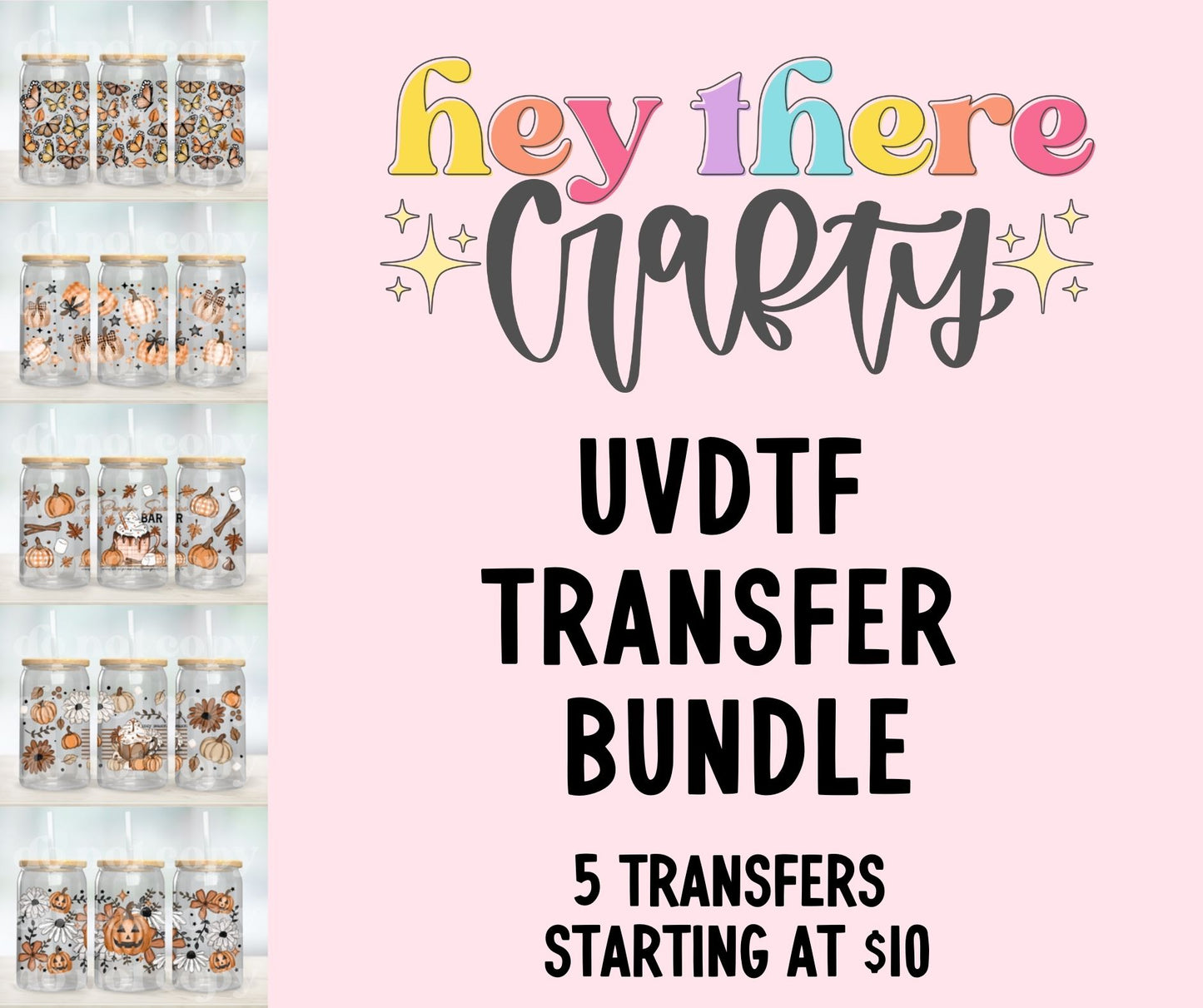 Fall UVDTF Decal Bundle Hey There Crafty LLC