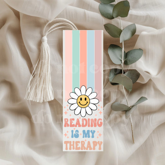 Reading is my Therapy | UVDTF Bookmark Decal [DS] (Copy) Hey There Crafty LLC
