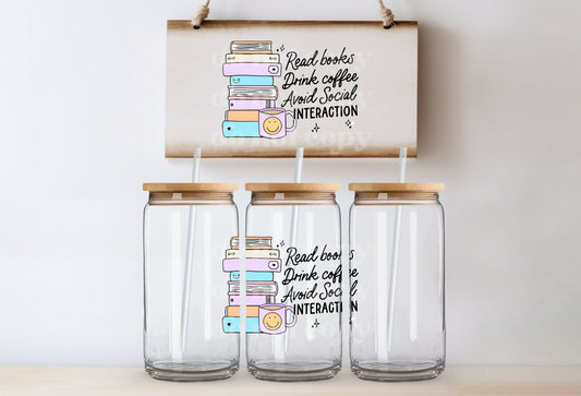 Read Books Drink Coffee | UVDTF Decal