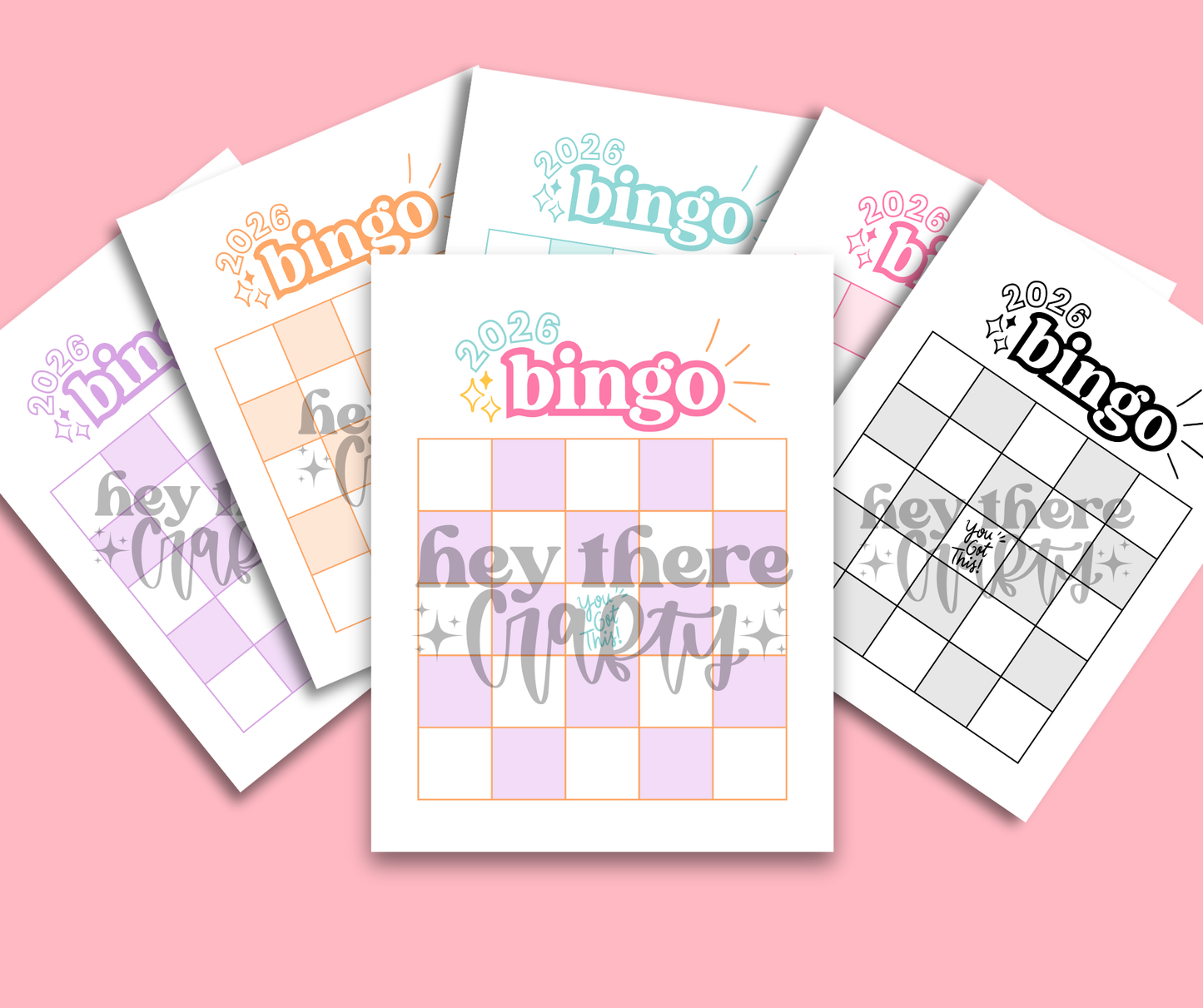 2026 Bingo Card Printable Hey There Crafty LLC