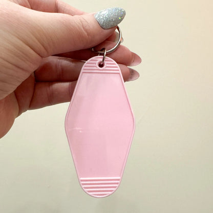 Blank Motel Keychain