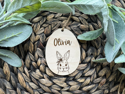 Egg with Bunny Boy or Bunny Girl | Personalized